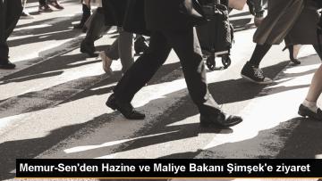 Memur-Sen Heyeti Hazine ve Maliye Bakanı’na Ziyarette Bulundu