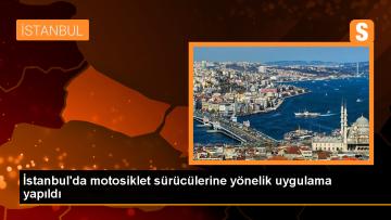 İstanbul’da polis motosiklet sürücülerine yönelik uygulama yaptı