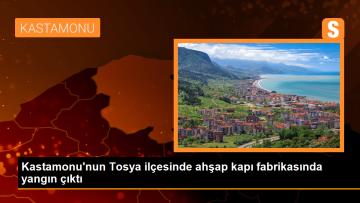 Kastamonu Tosya’da Ahşap Kapı Fabrikasında Yangın Çıktı