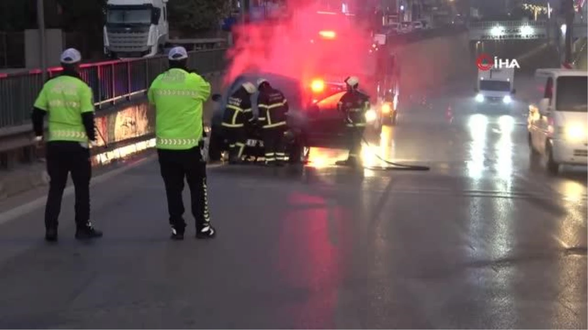 Kilometrelerce yol gidip aldığı cip, dönüş yolunda yandı