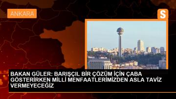 Milli Savunma Bakanı Yaşar Güler: Kıbrıs ve Akdeniz için barış, istikrar ve iş birliği önemlidir