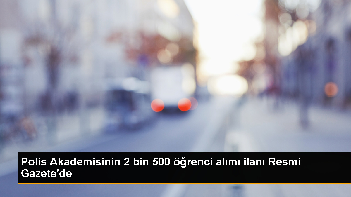 PMYO’ya 2 Bin Erkek, 500 Kadın Öğrenci Alımı İlan Edildi