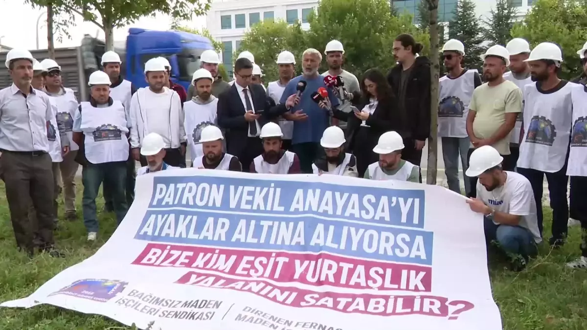 Madenciler Ankara’da Eylemde